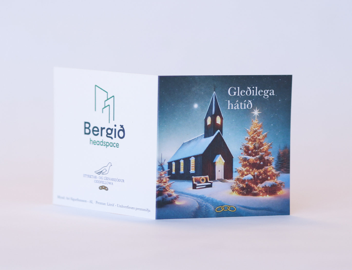 Jólamerki miðar 10 í pakka