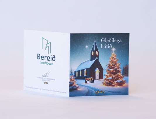 Jólamerki miðar 10 í pakka